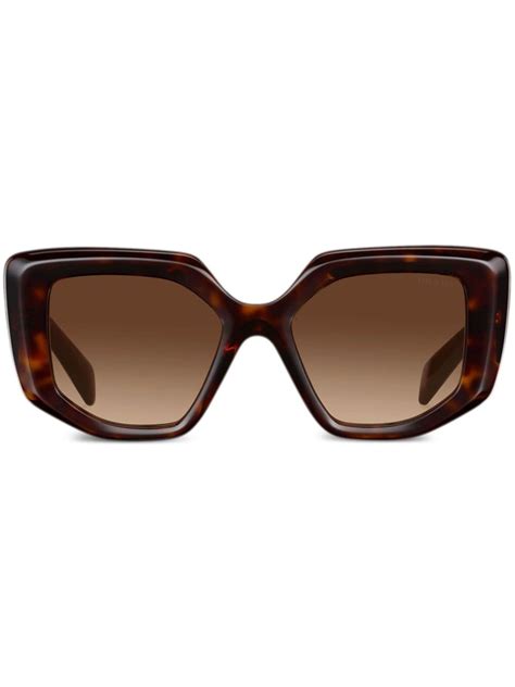 prada womens oversized sunglasses|prada sunglasses tortoiseshell.